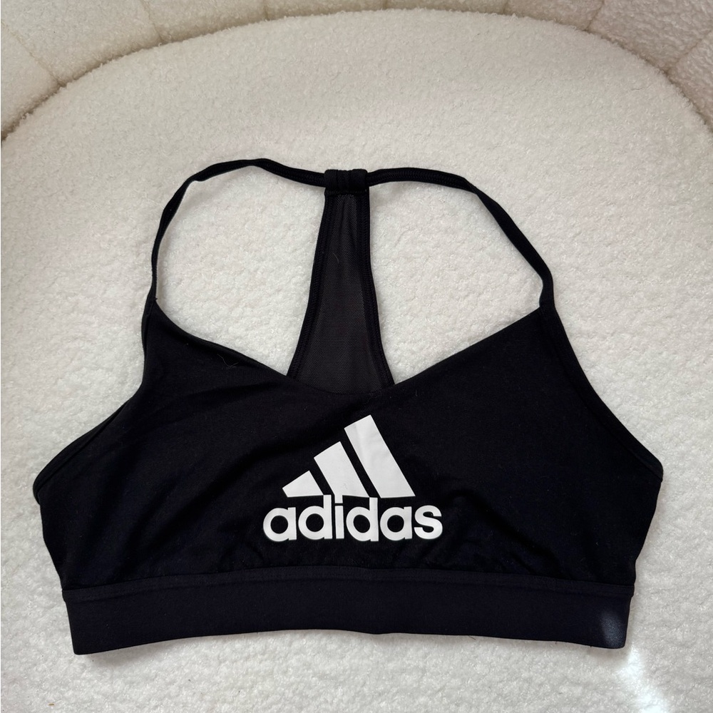Adidas Racerback Sports Bras - Pink, White, Black Trio in Size Small - Picture 2 of 7